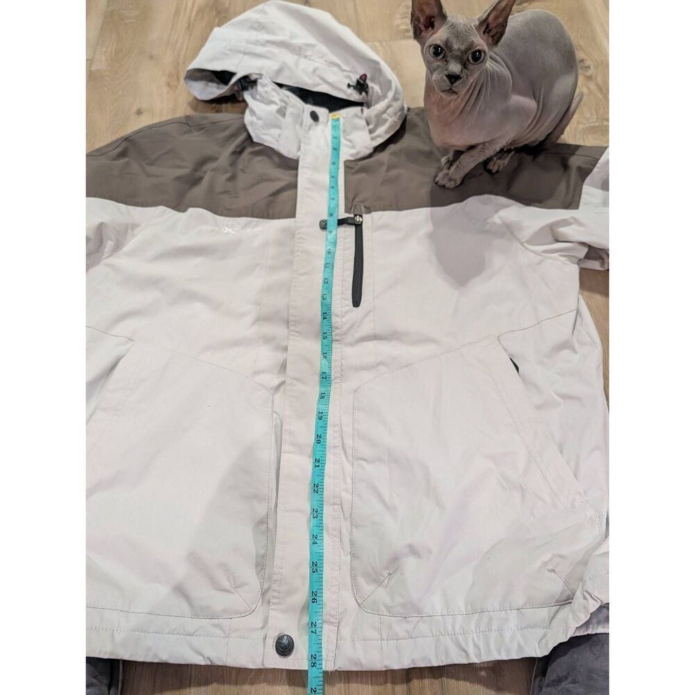 ZeroXposur Men’s Large Ski Jacket Winter Coat Removable Hood Gray Colorblock - Picture 9 of 16